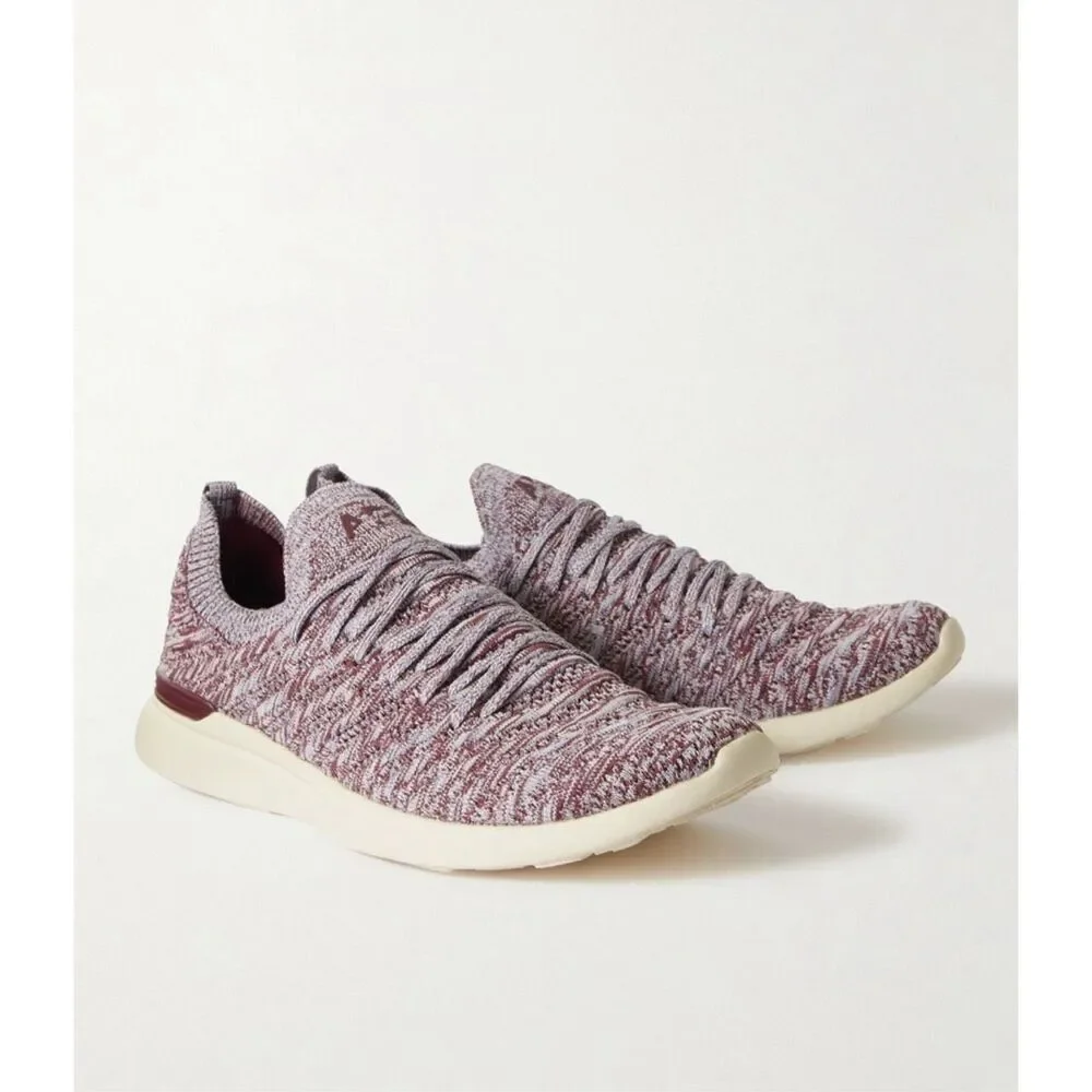 APL Athletic Propulsion Labs - Wave TechLoom Running Sneakers - Burgundy 6.5